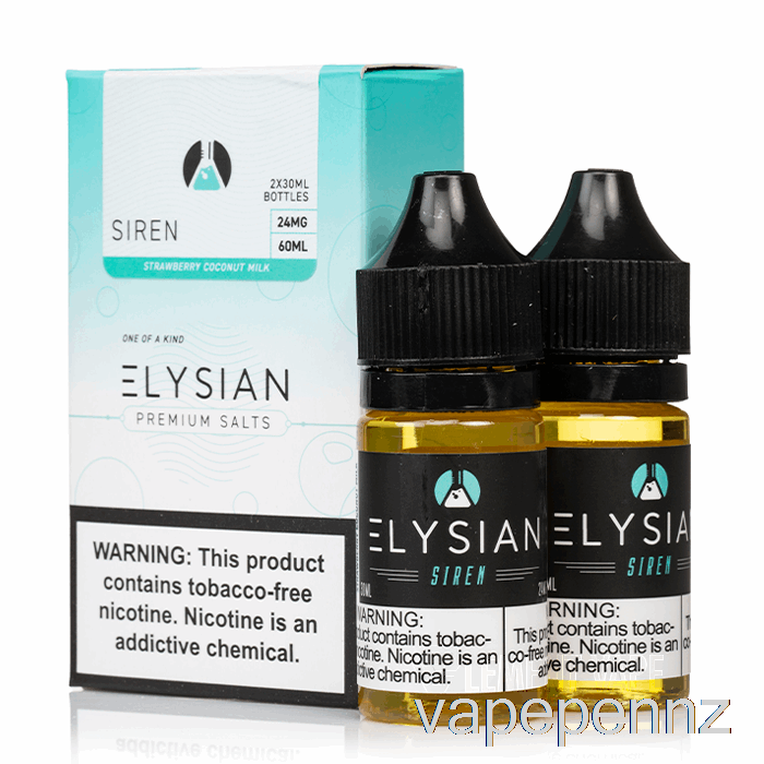 Siren - Elysian SALTS E-Liquid - 60mL 48mg VAPE NZ